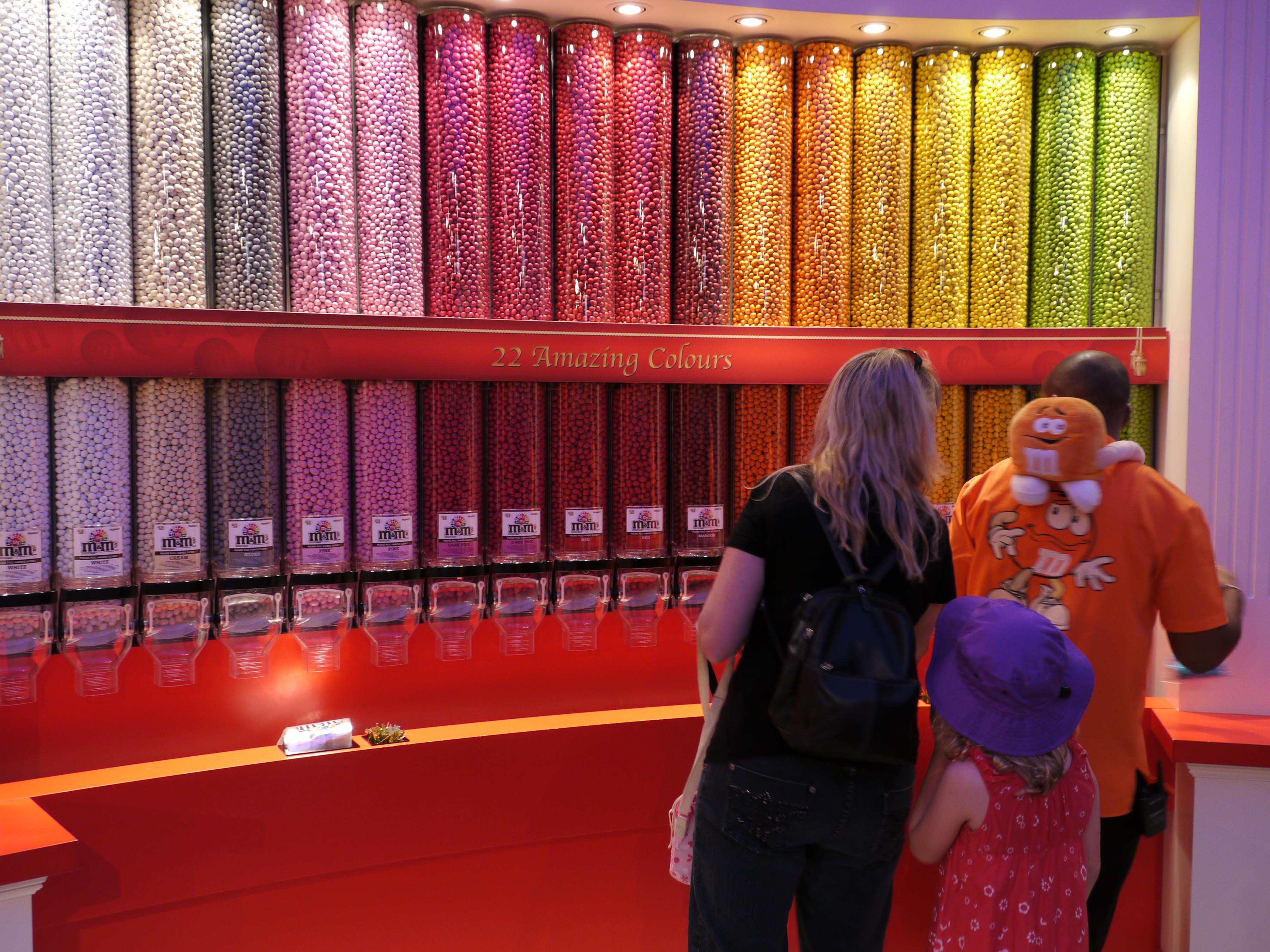 The m&m store, London