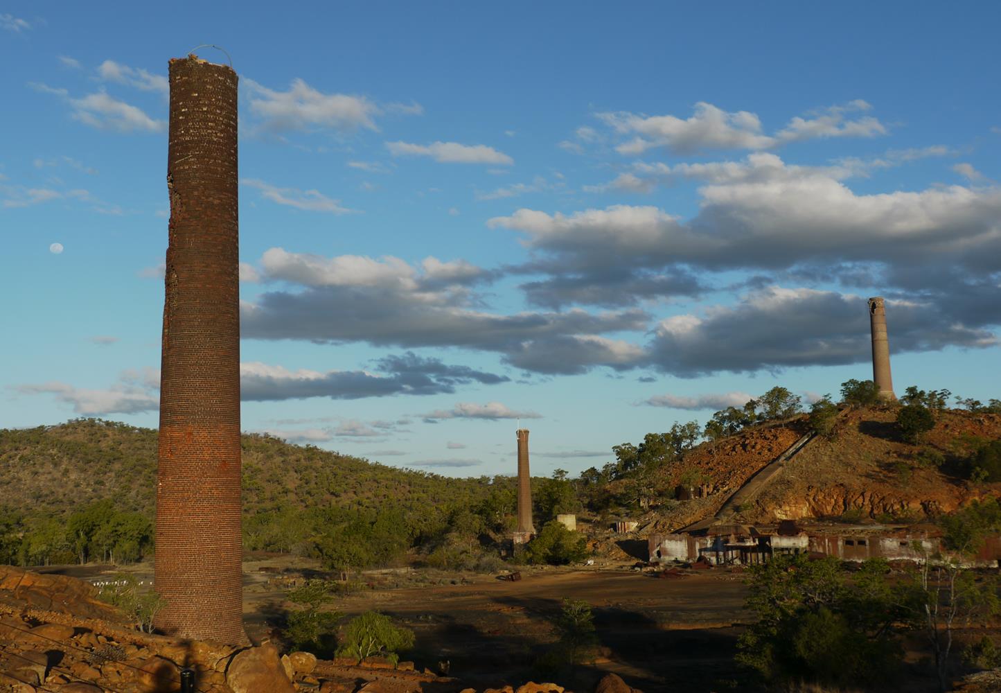 Remains of the Chillagoe smelters, which operated from 1901 to 1943