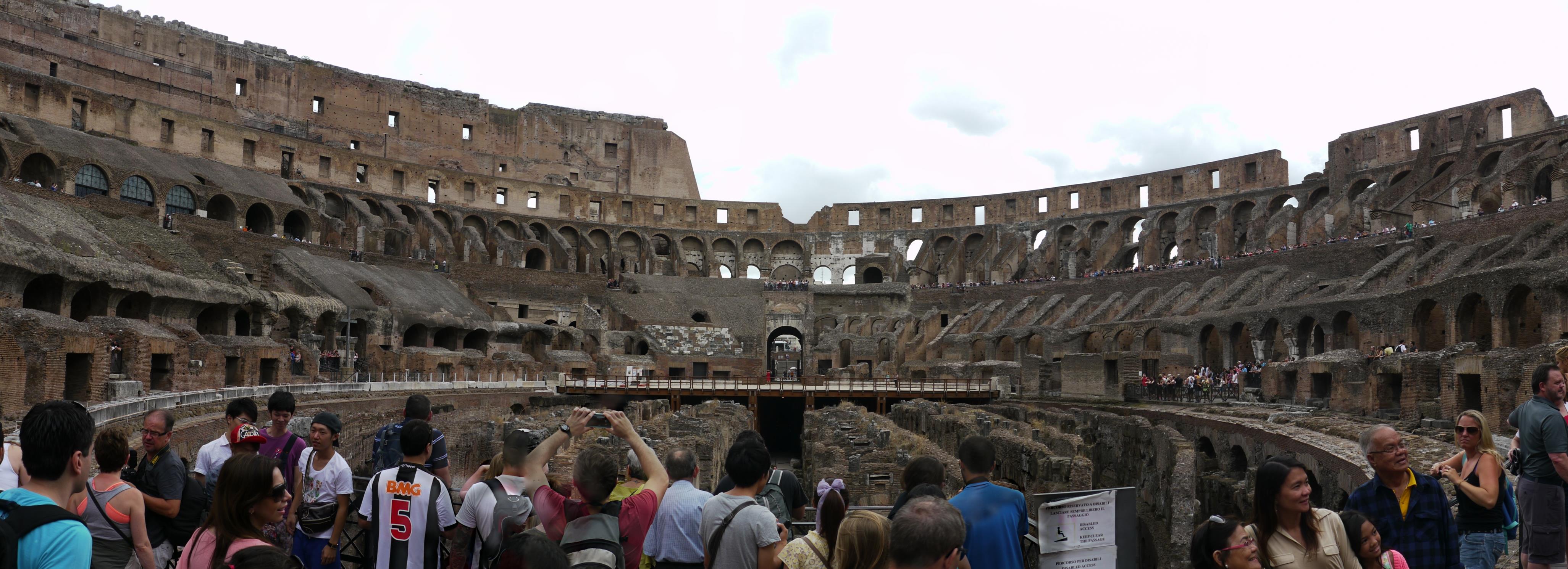 The Colosseum. Still drawing the crowds, nearly 2000 years on
