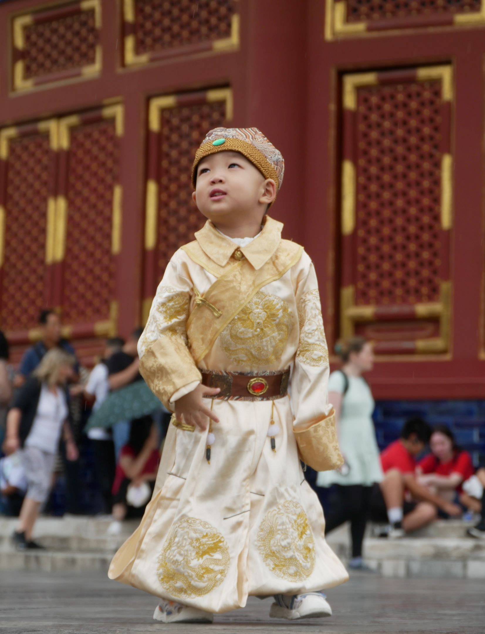 All dressed up at the Temple of Heaven
