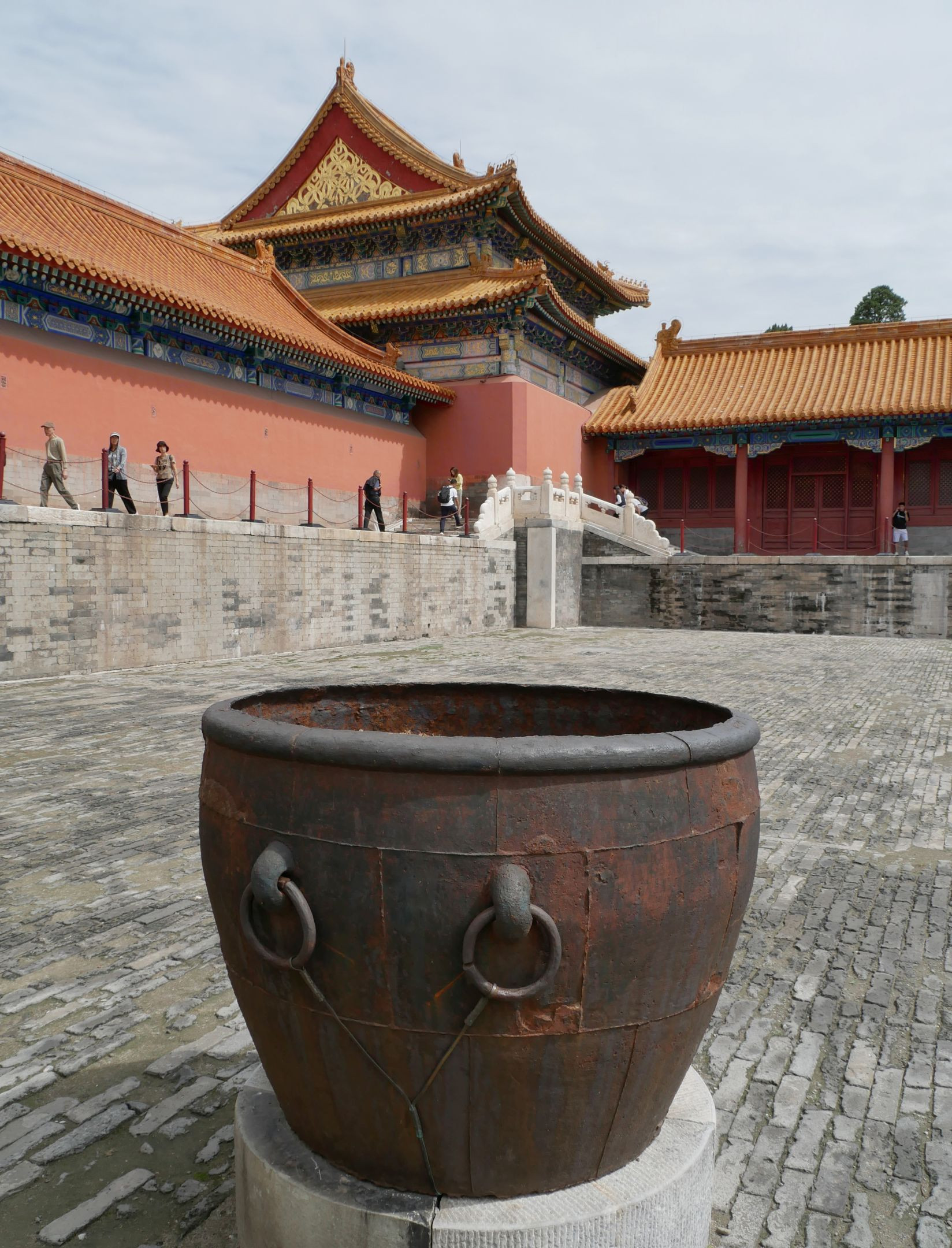 A water vat in the Forbidden City, once used for firefighting