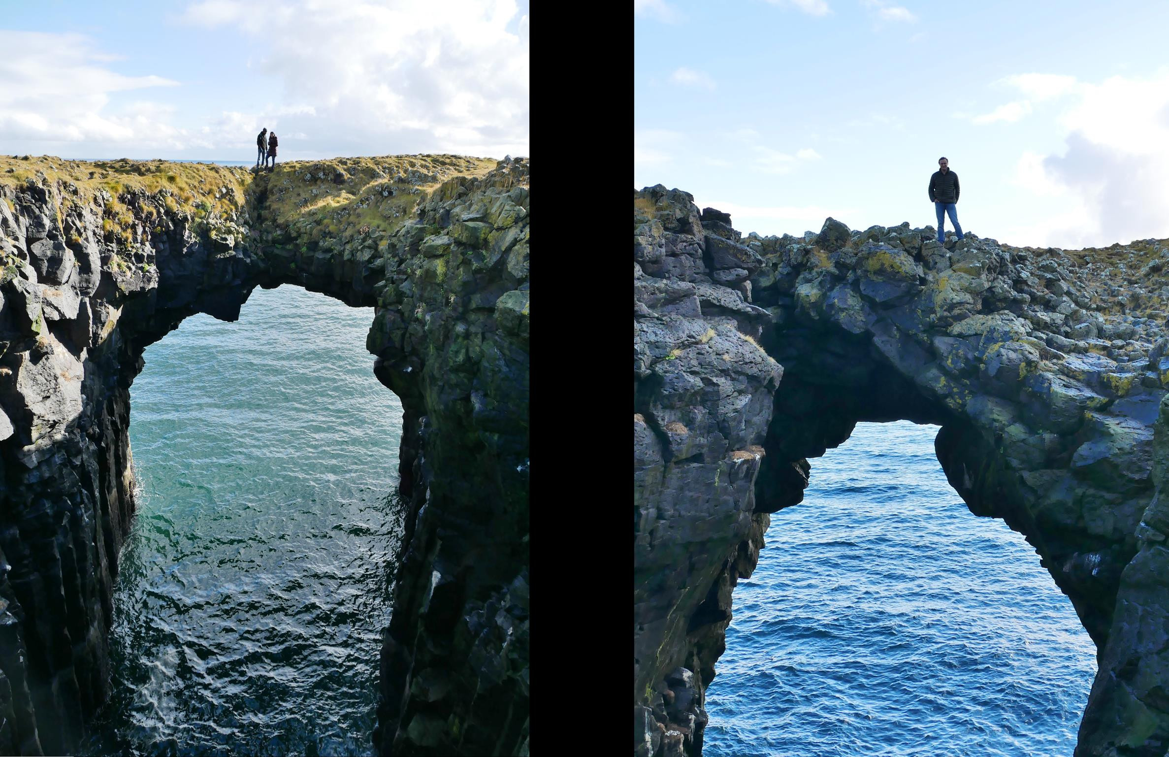 Sea arches near Arnarstapi, on stunning Snæfellsnes peninsula