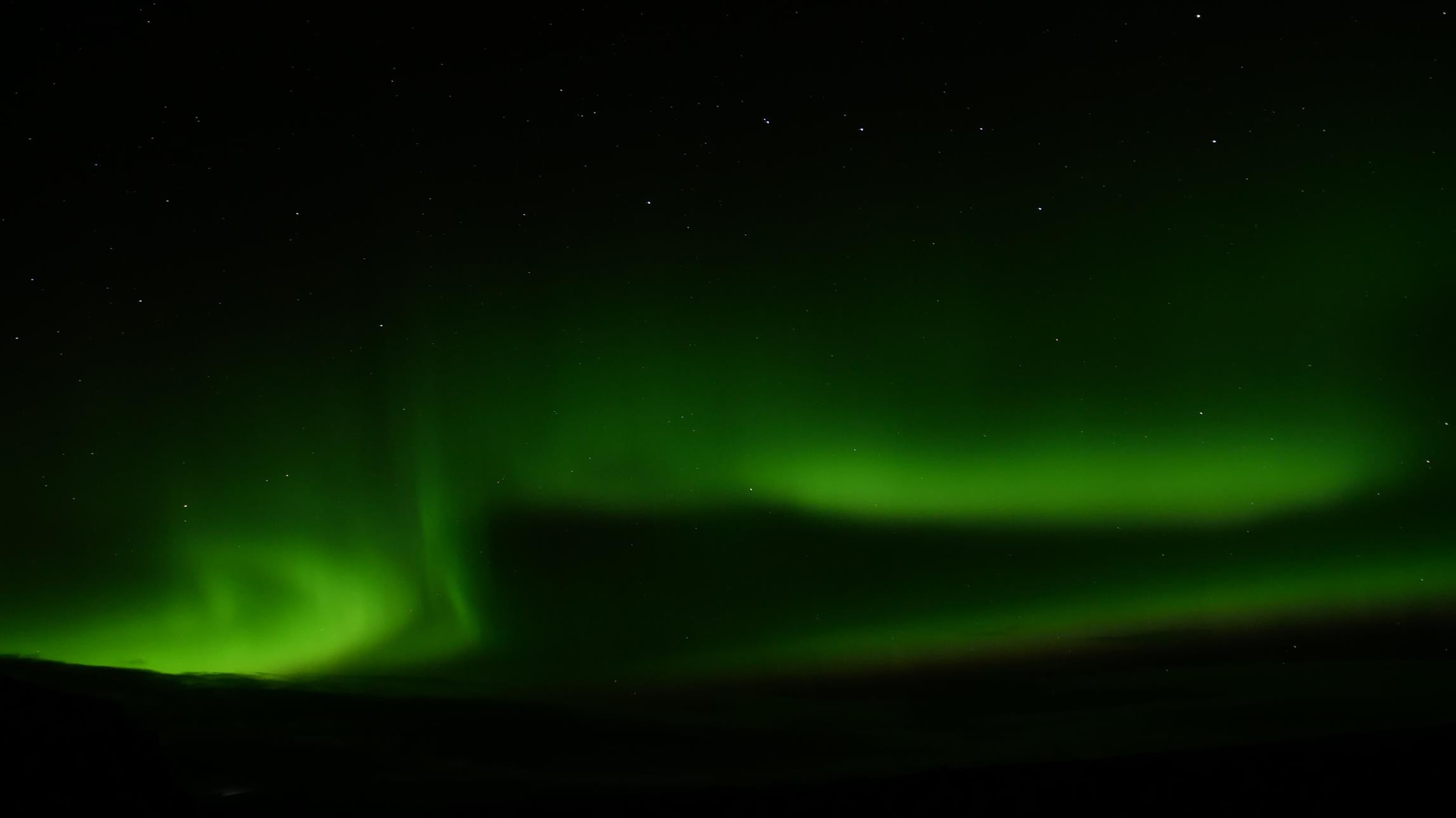 We were lucky enough to have good displays on four nights