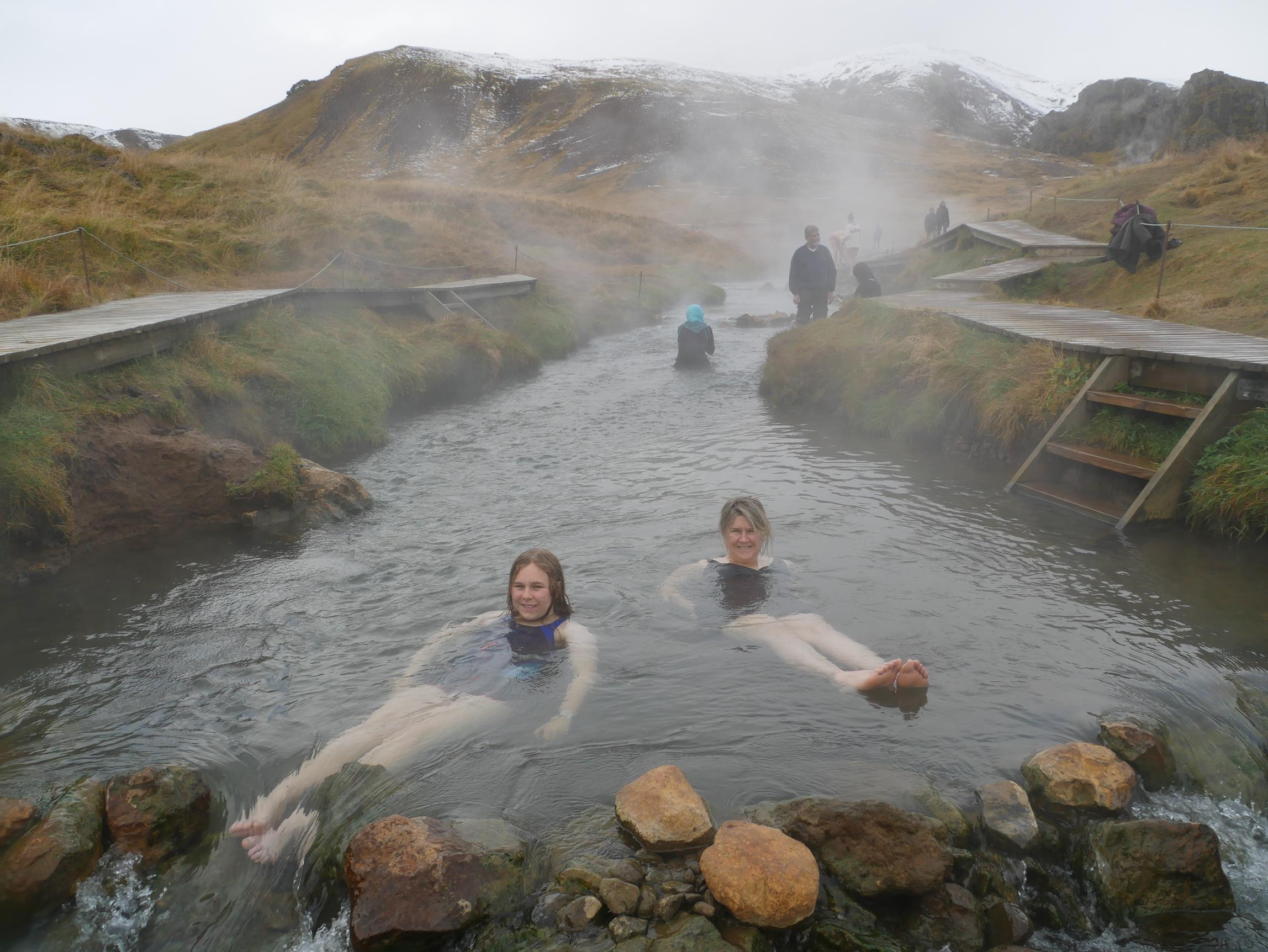 Instead, on our last full day we soaked in a hot river at Reykjadalur Valley